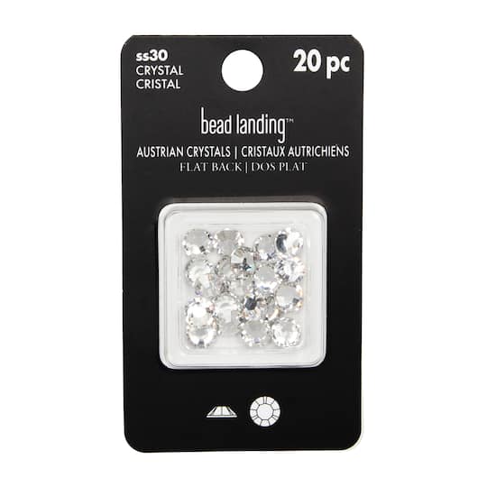 SS30 Round Flatback Austrian Crystals by Bead Landing